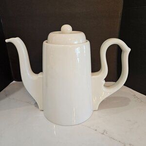 Vintage Cream Colored Ceramic Teapot from the 1950's in Italy
